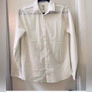 ✨✨5/$10✨✨ Wonder Nation Boys Kids White Long Sleeve Button Down Shirt XXL (18)